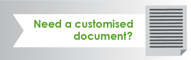 need a customised document